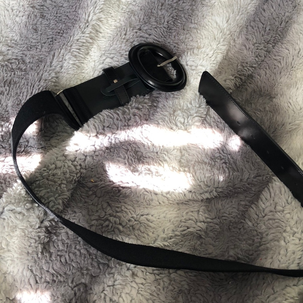 Lafayette 148 Black Leather Belt